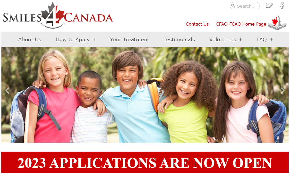Smiles 4 Canada儿童免费牙齿矫正公益项目